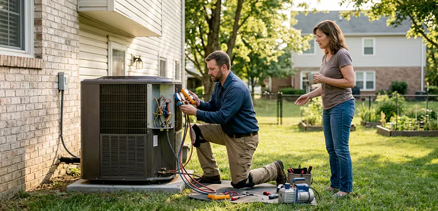 HVAC Replacement in Pontiac