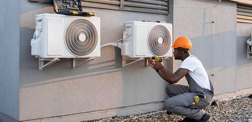 Central AC Outdoor Unit Cleaning in Pontiac