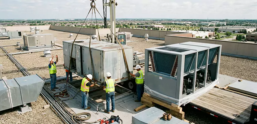 Warehouse and Industrial HVAC Replacement in Pontiac