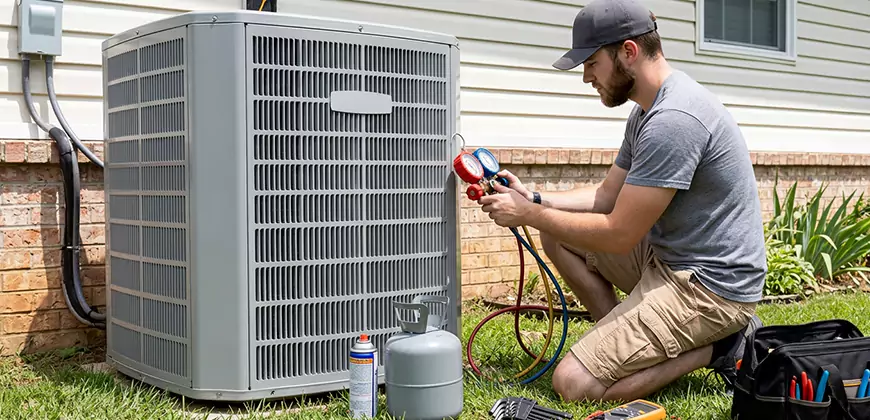Emergency Air Conditioning Retrofit in Pontiac
